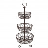 80 cm hohe, dreistufige Etagere