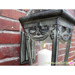 Wand-Laterne "Amsterdam" aus Metall im Antik-Look