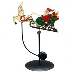 Pendelfigur "Weihnachtsmann im Schlitten"