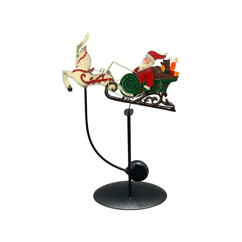 Pendelfigur "Weihnachtsmann im Schlitten"