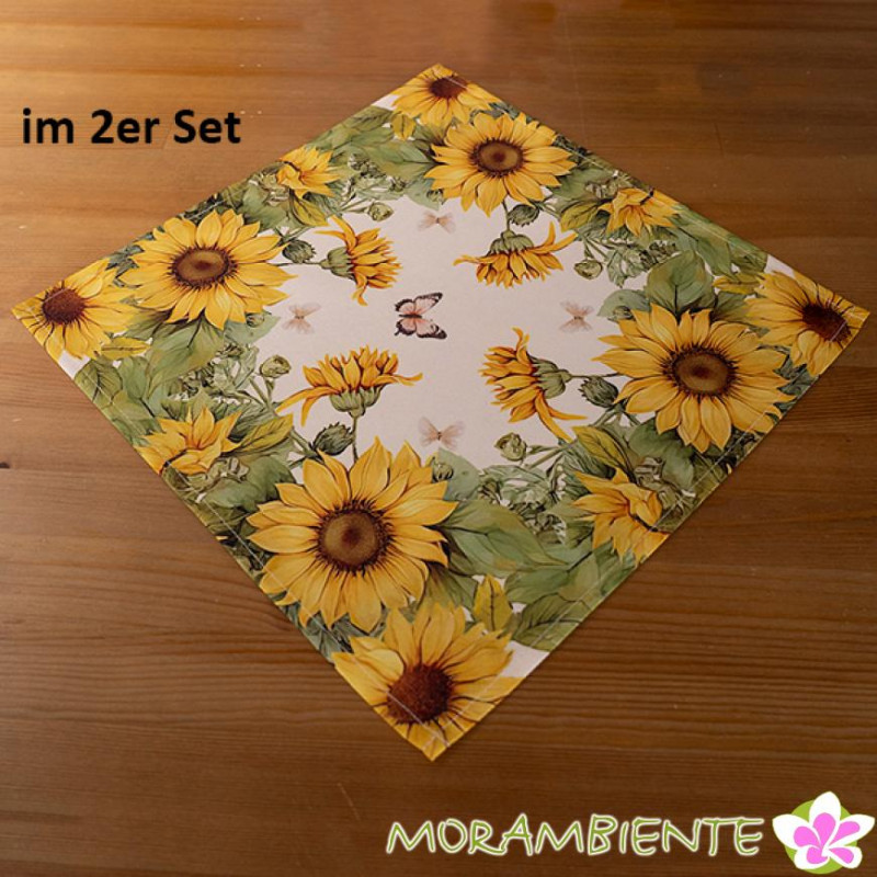 2er Set Tischdecke "Sonnenblumen"