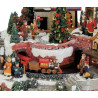 Weihnachtsdorf mit Zug