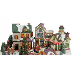 Weihnachtsdorf mit Zug